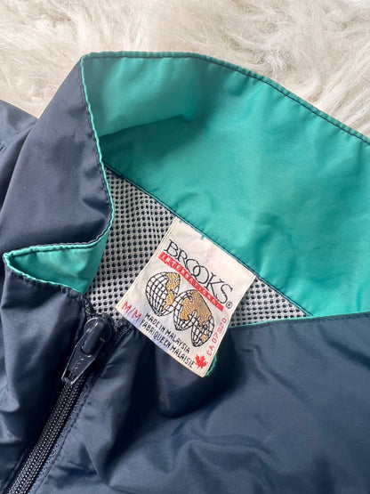 VTG Brooks Men’s Windbreaker Jacket & Track Pants Set Size: M