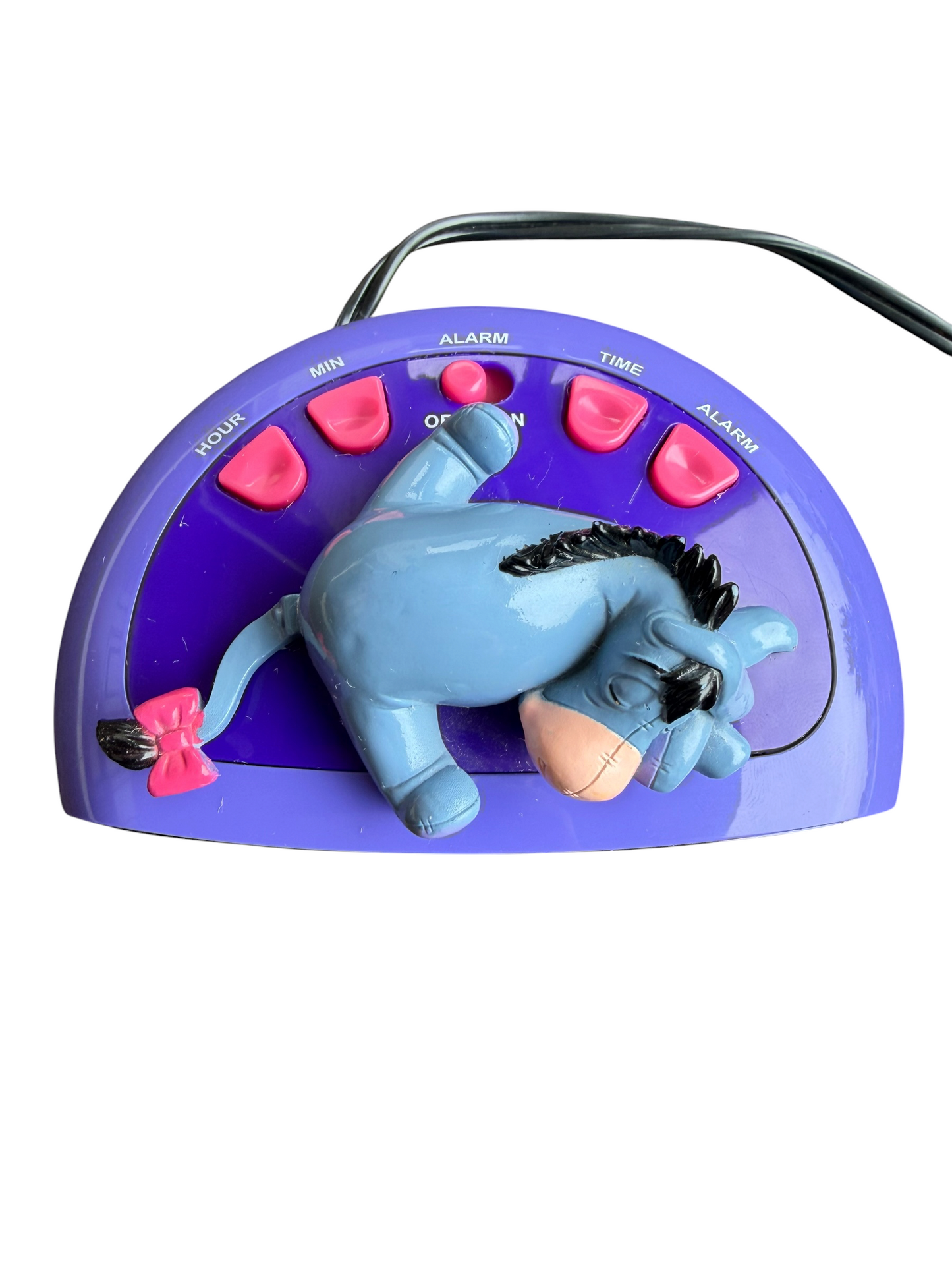 VTG Disney Eeyore Winnie The Pooh Sleeping Figural Retro Digital Alarm Clock