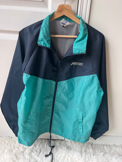 VTG Brooks Men’s Windbreaker Jacket & Track Pants Set Size: M