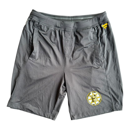 Boston Bruins NHL Authentic Pro Fanatics Athletic Black Shorts Size: L