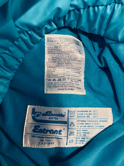 VTG Schneider Fabric Entrant Lightweight Ski Jacket w Hood Colorblock Size: 50