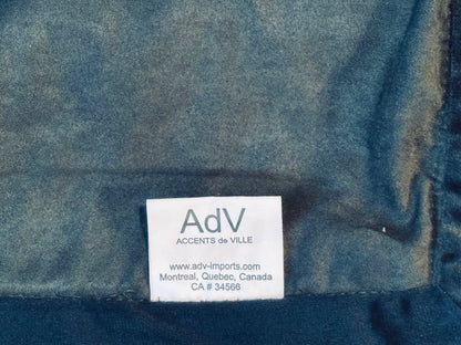 Accents de Ville Throw Quilted Velvet Green Blanket