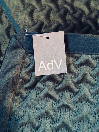 Accents de Ville Throw Quilted Velvet Green Blanket