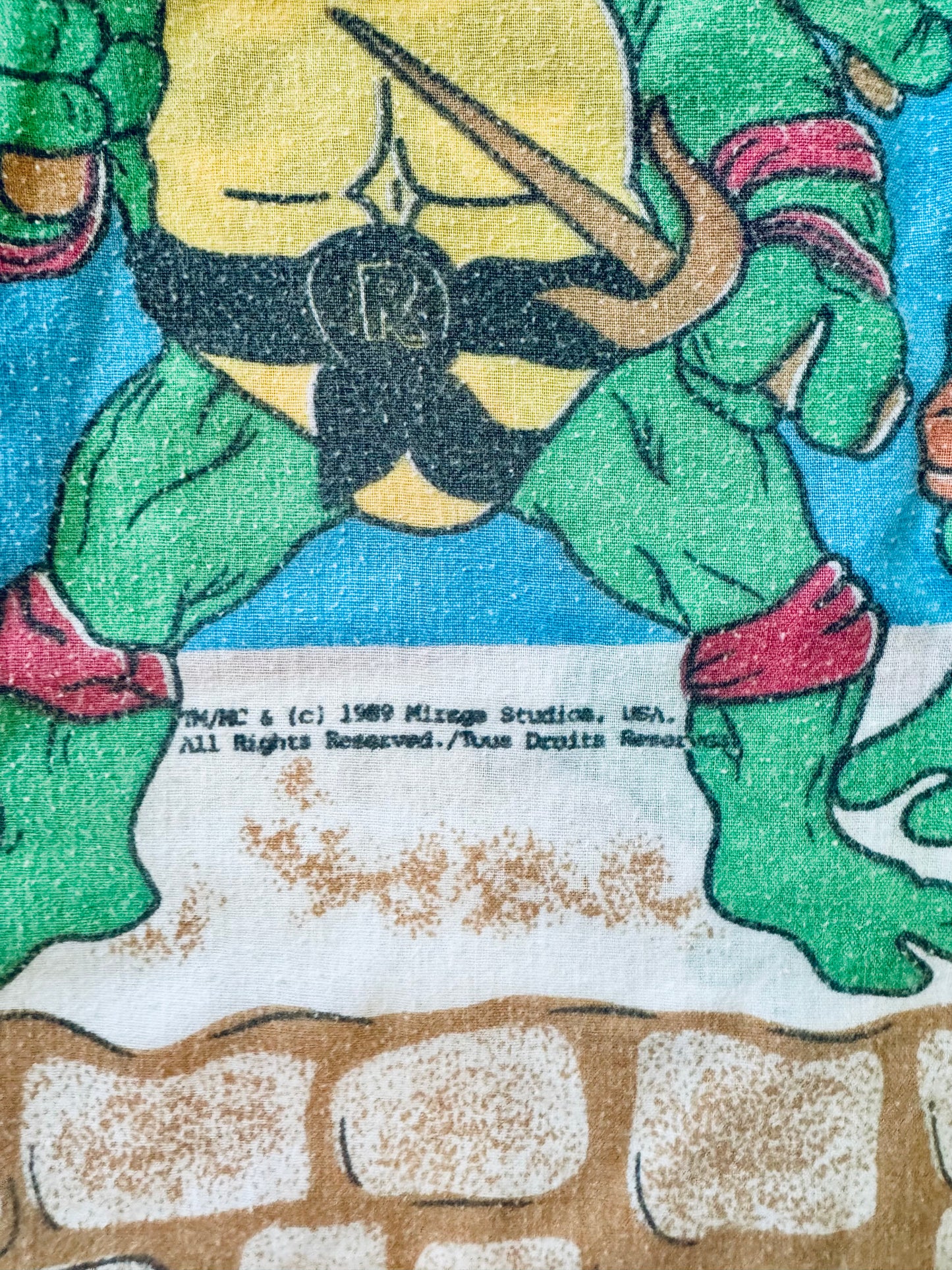 VTG 1988 Teenage Mutant Ninja Turtles TMNT Bed Sheet Set - 3 Piece Size: TWIN