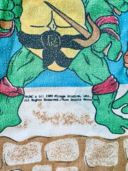 VTG 1988 Teenage Mutant Ninja Turtles TMNT Bed Sheet Set - 3 Piece Size: TWIN