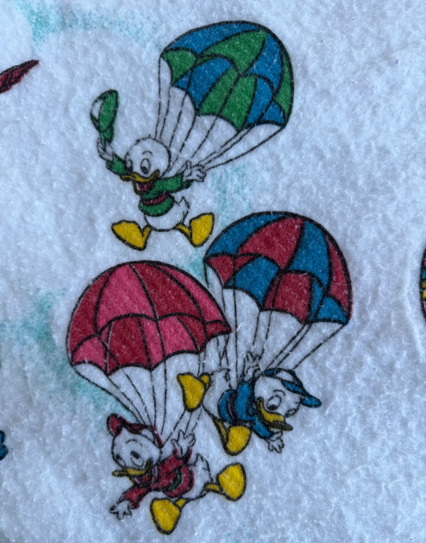 VTG ‘80s Disney Esmond Fancy Flyers Hot Air Balloon Fleece Blanket Size: TWIN
