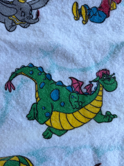 VTG ‘80s Disney Esmond Fancy Flyers Hot Air Balloon Fleece Blanket Size: TWIN