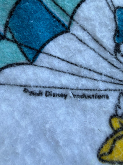 VTG ‘80s Disney Esmond Fancy Flyers Hot Air Balloon Fleece Blanket Size: TWIN