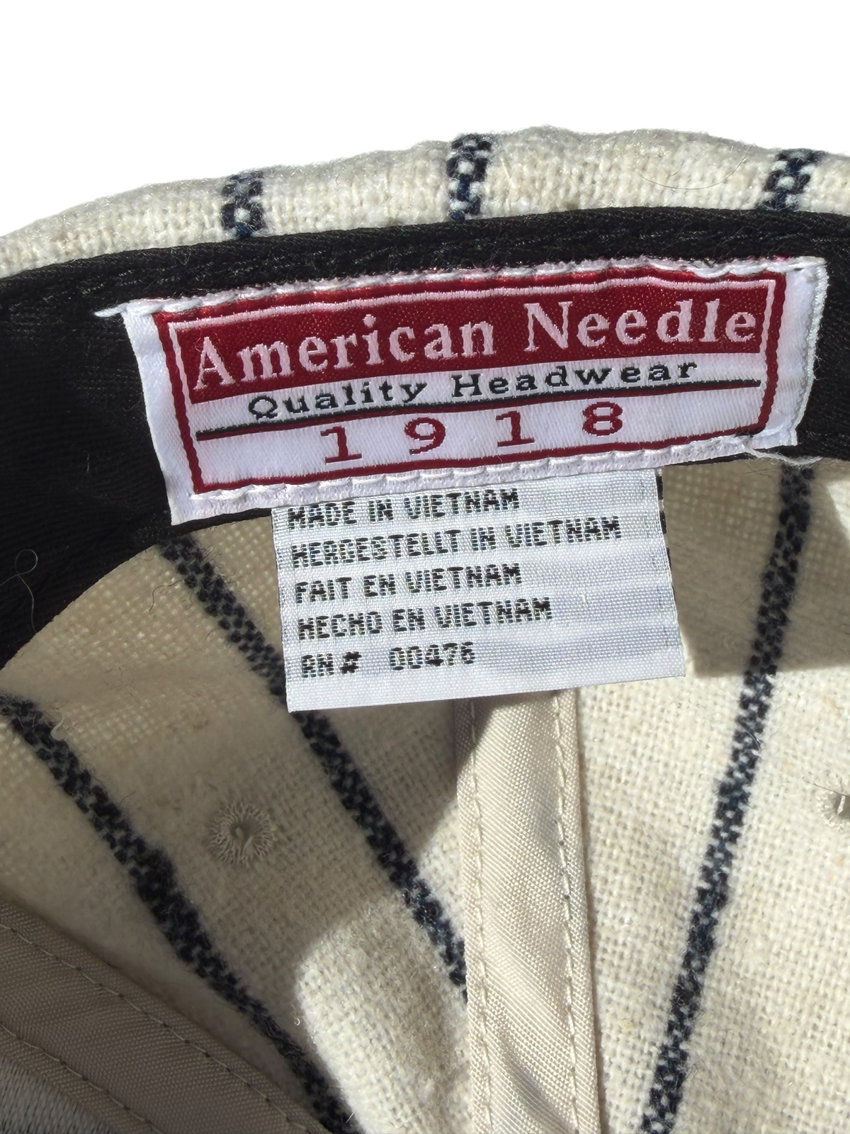 New York Yankees American Needle Pinstripe Wool Snapback Hat Cap