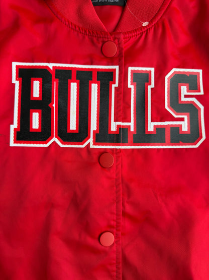 Chicago Bulls Pro Standard Women's Red Satin Bomber Jacket Size: XS