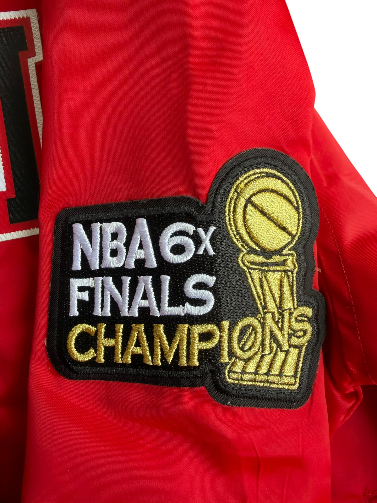 Chicago Bulls Pro Standard Women's Red Satin Bomber Jacket Size: XS