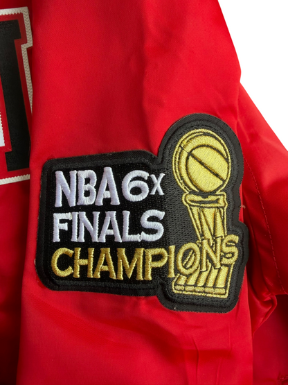 Chicago Bulls Pro Standard Women's Red Satin Bomber Jacket Size: XS