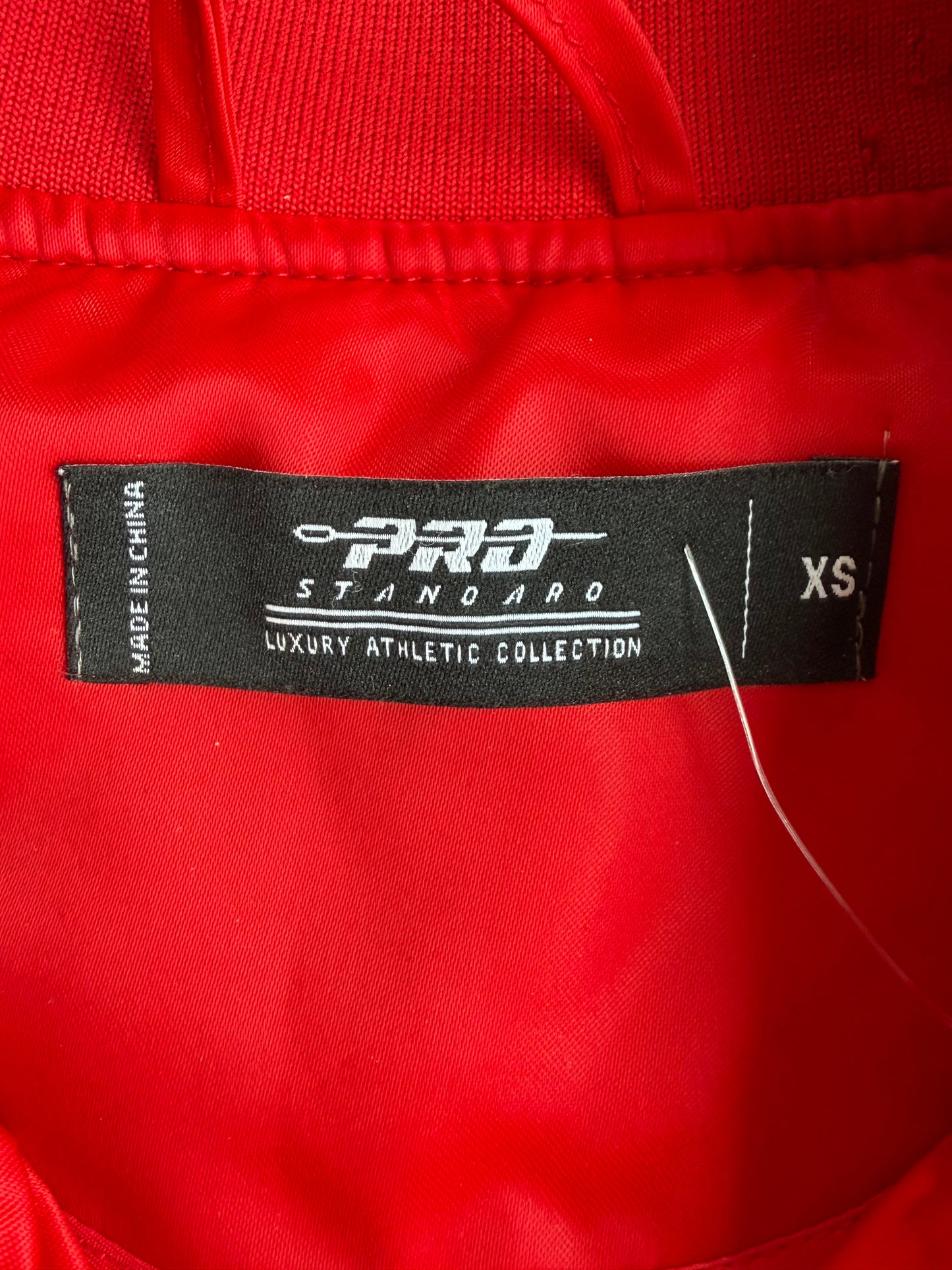 Chicago Bulls Pro Standard Women's Red Satin Bomber Jacket Size: XS