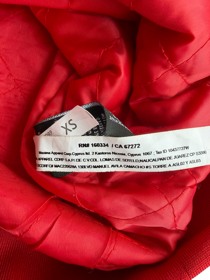 Chicago Bulls Pro Standard Women's Red Satin Bomber Jacket Size: XS