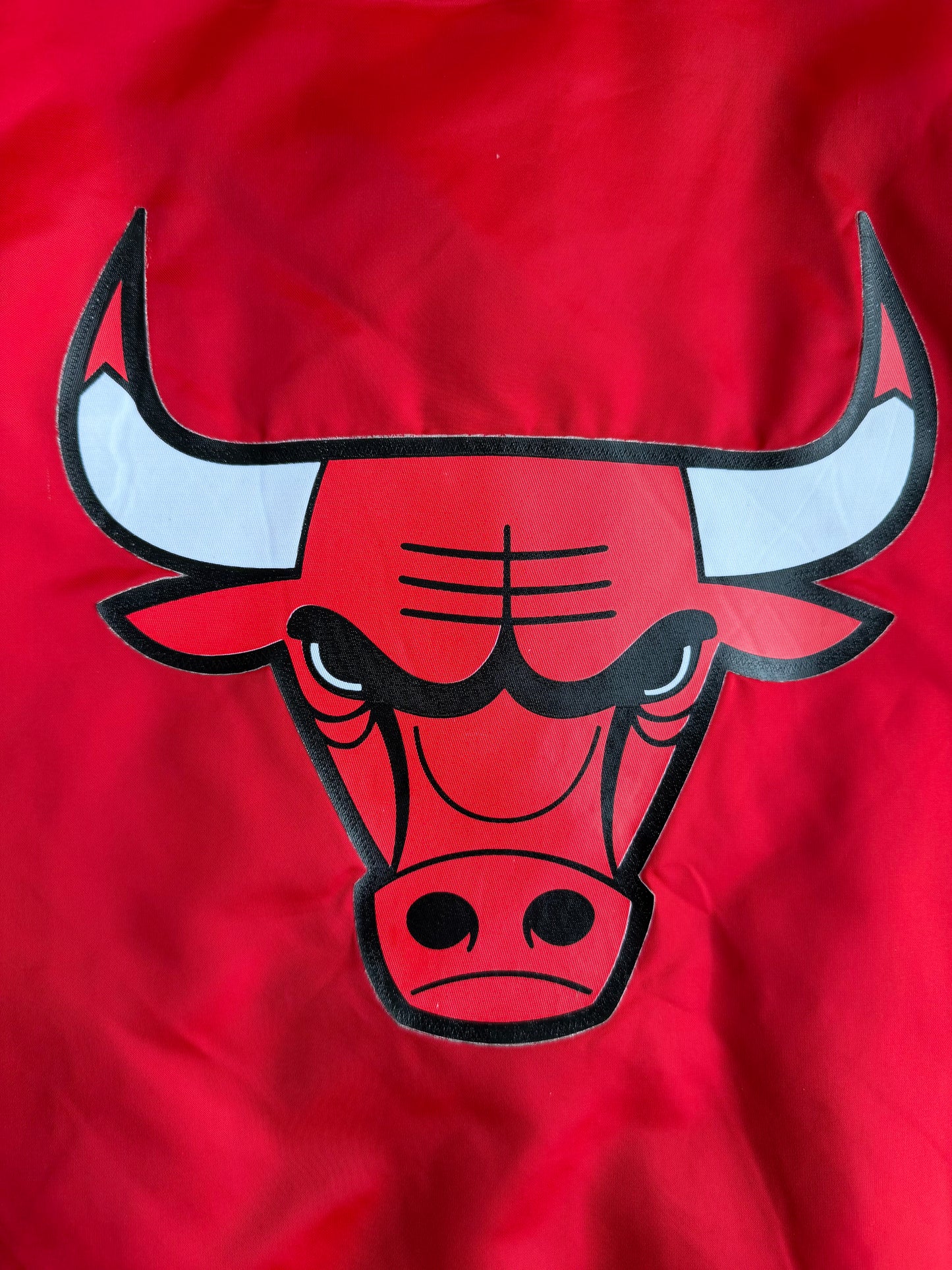 Chicago Bulls Pro Standard Women's Red Satin Bomber Jacket Size: XS