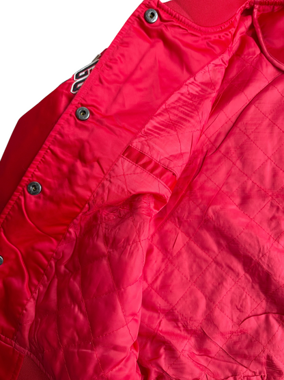 Chicago Bulls Pro Standard Women's Red Satin Bomber Jacket Size: XS