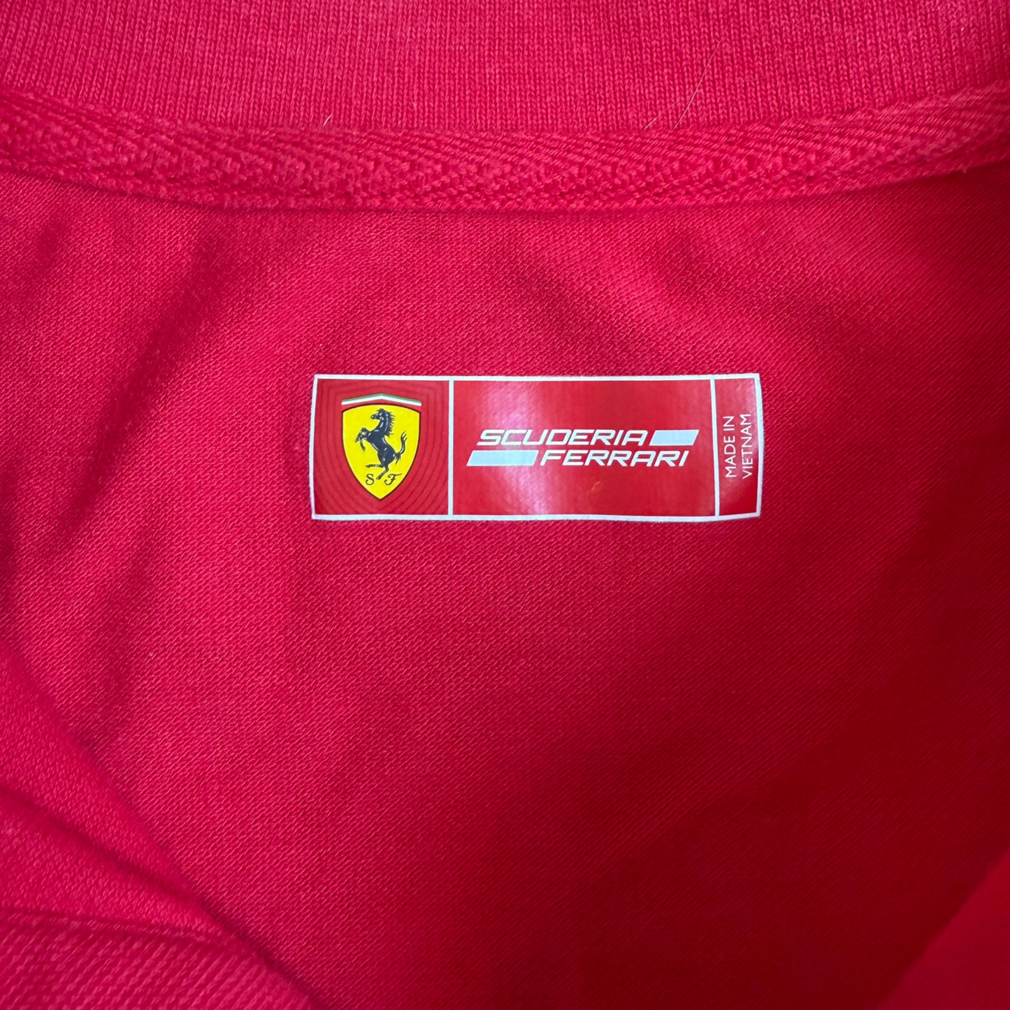 Scuderia Ferrari Racing Team Official Product Red Polo Shirt Size: L