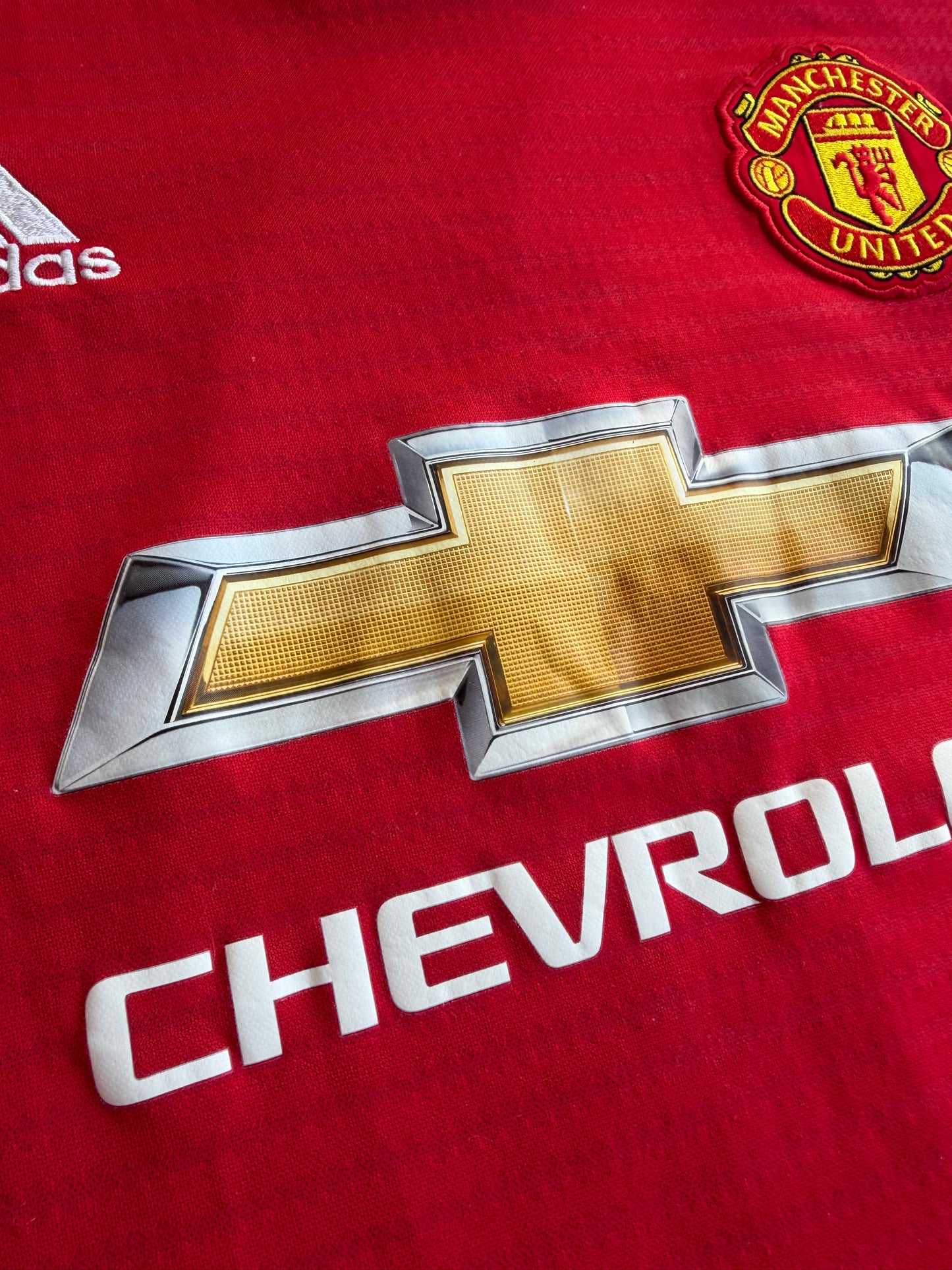 2018-19 Manchester United Paul Pogba #6 Adidas UCL Home Football Jersey Size: XL