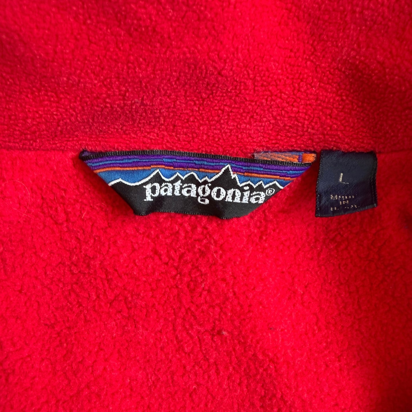 VTG Patagonia Fleece Lined Full Zip Blue Bomber Jacket Size: L