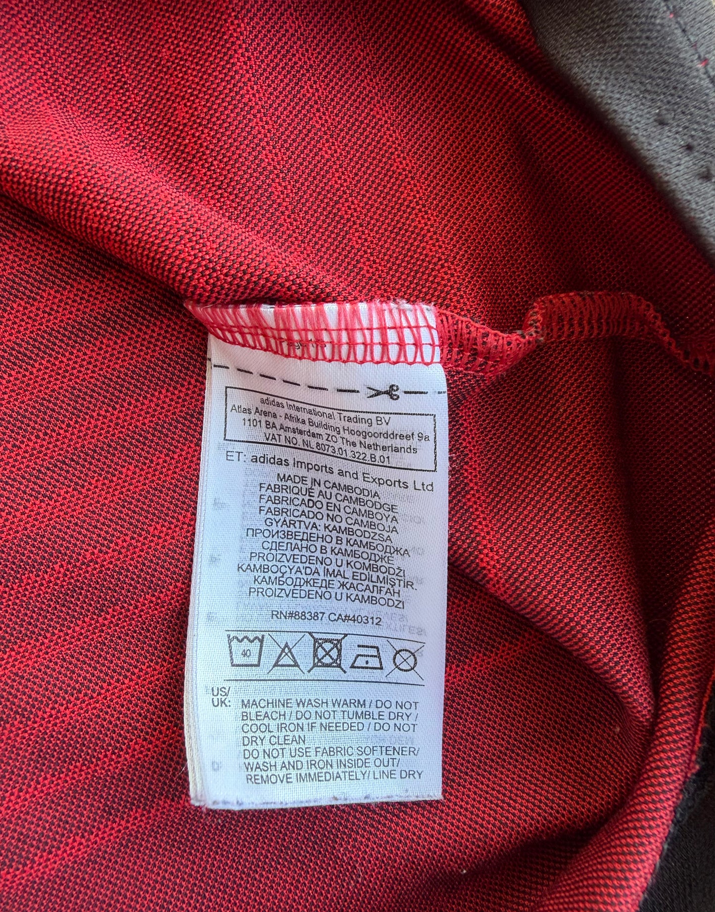 2018-19 Manchester United Paul Pogba #6 Adidas UCL Home Football Jersey Size: XL