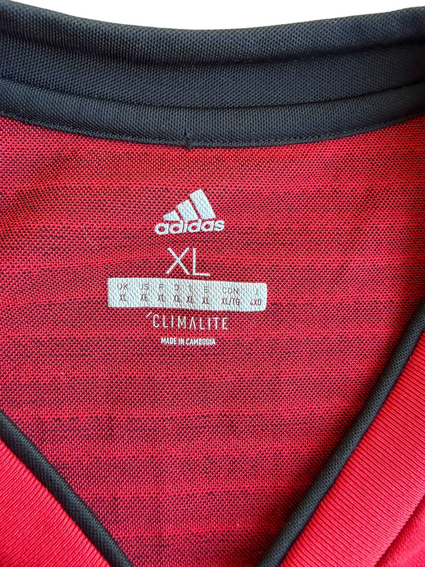 2018-19 Manchester United Paul Pogba #6 Adidas UCL Home Football Jersey Size: XL