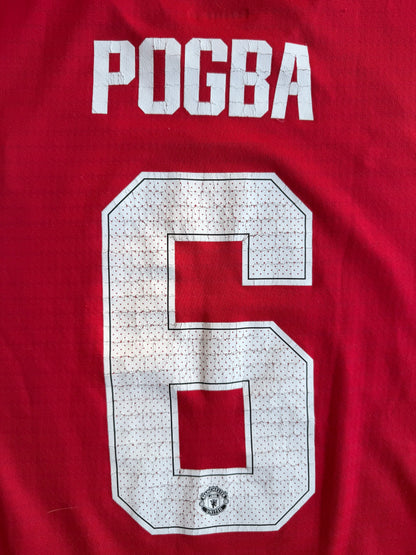 2018-19 Manchester United Paul Pogba #6 Adidas UCL Home Football Jersey Size: XL