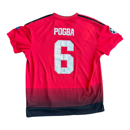2018-19 Manchester United Paul Pogba #6 Adidas UCL Home Football Jersey Size: XL