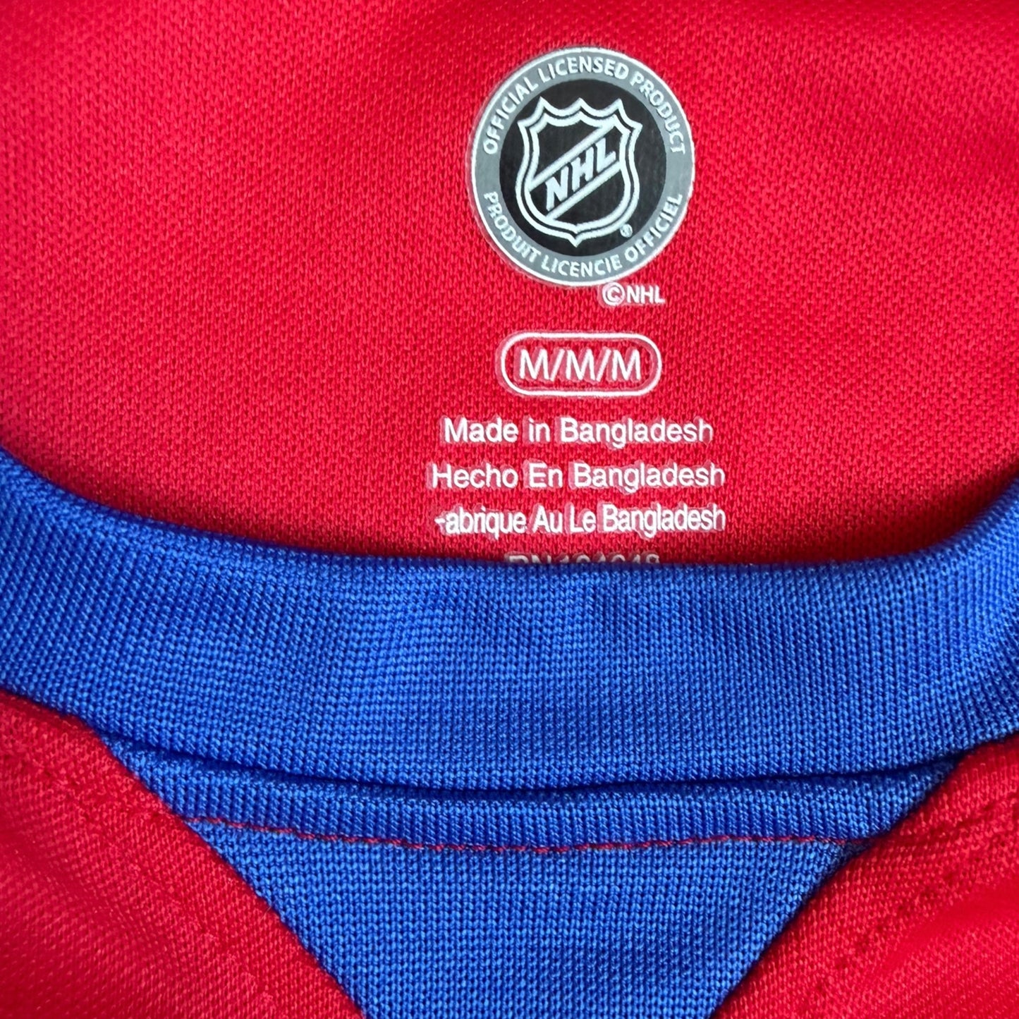 Montreal Canadiens NHL Red Long Sleeve T-Shirt Jersey Style Size: M