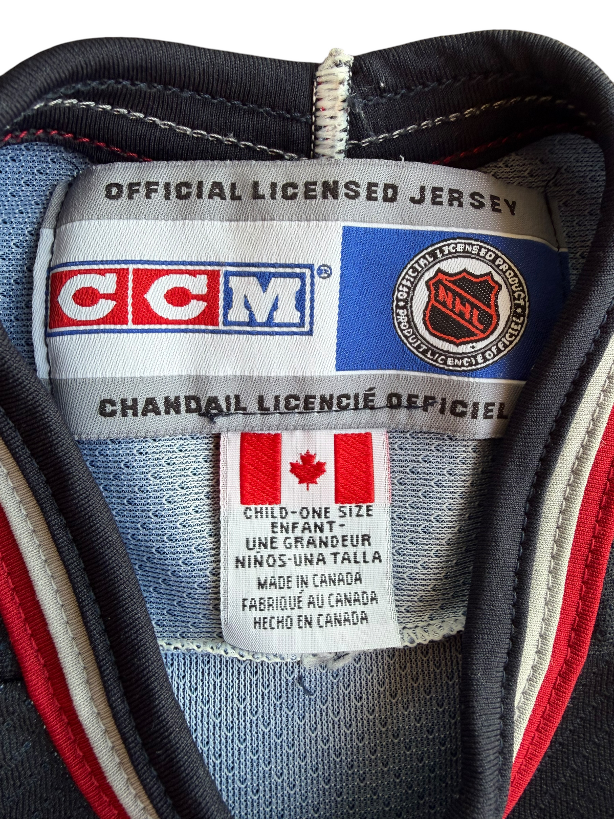 VTG Vancouver Canucks NHL CCM Hockey Jersey Child Size: OS