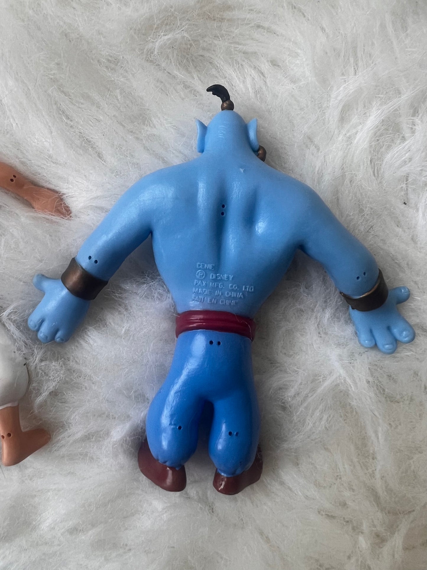 VTG Disney Aladdin + Jasmine + Genie PAX Bendable PVC Poseable Action Figures