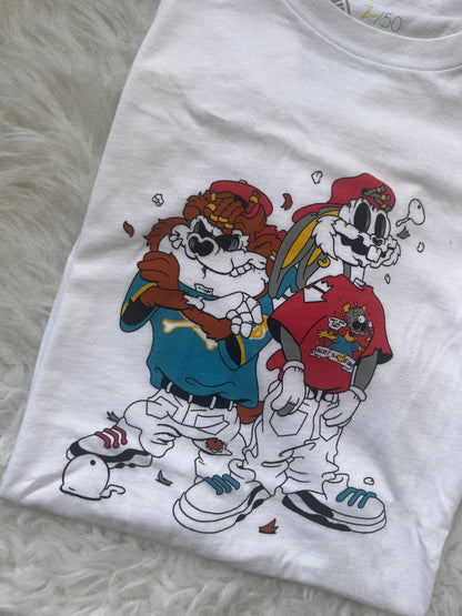 Matt Gondek Taz & Bugs Bunny Limited T-Shirt 2/50 Size: S