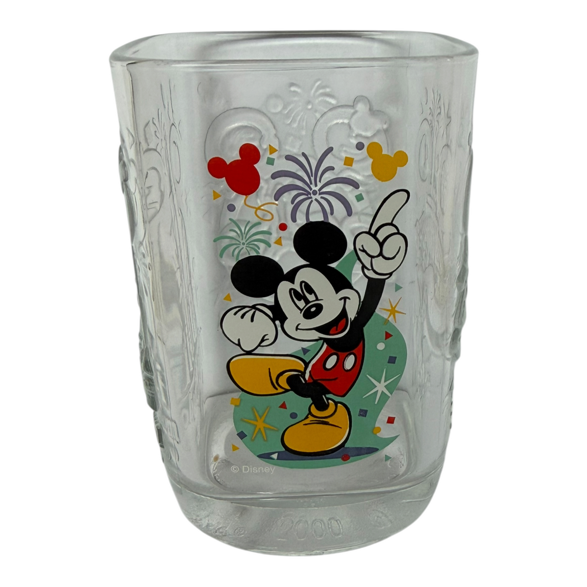 VTG 2000 Disney Mickey Mouse Millennium McDonald’s Collectible Glasses Set of 4