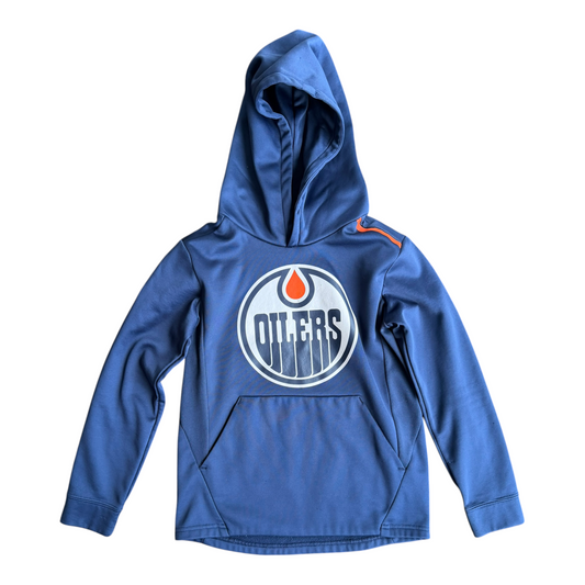 Edmonton Oilers NHL Blue Hoodie Pullover Youth Size: S (8)
