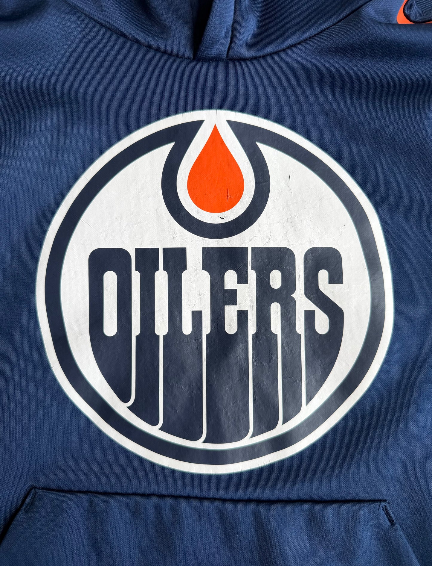 Edmonton Oilers NHL Blue Hoodie Pullover Youth Size: S (8)