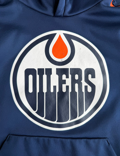 Edmonton Oilers NHL Blue Hoodie Pullover Youth Size: S (8)