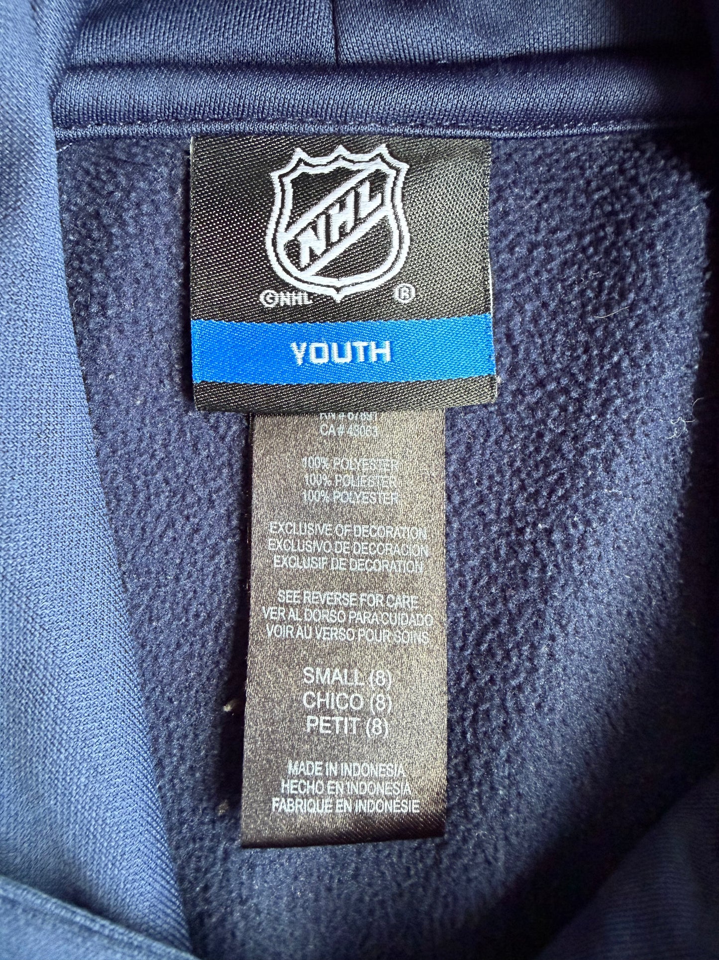 Edmonton Oilers NHL Blue Hoodie Pullover Youth Size: S (8)