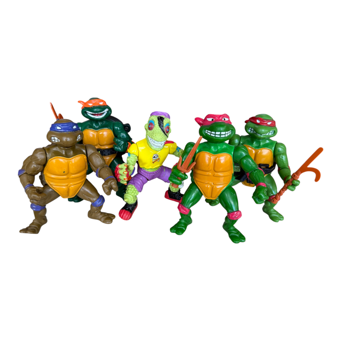 VTG TMNT Teenage Mutant Ninja Turtles Mondo Gecko Playmates Action Figures Lot
