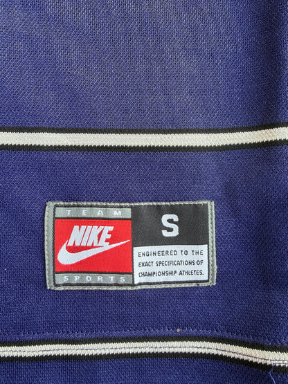 VTG ‘90s Nike Blue Striped Soccer Jersey V-Neck Size: S