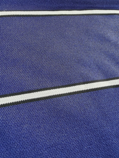 VTG ‘90s Nike Blue Striped Soccer Jersey V-Neck Size: S