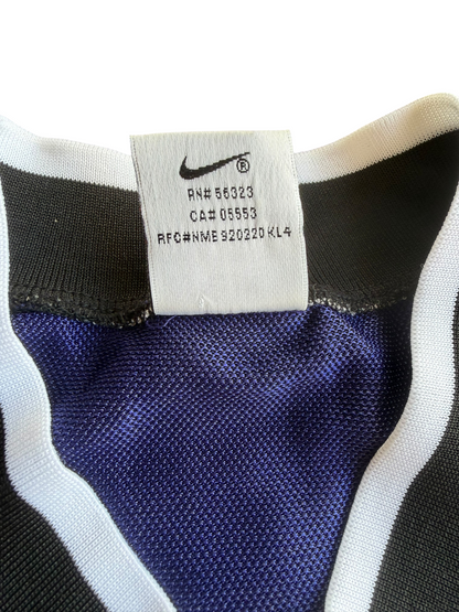 VTG ‘90s Nike Blue Striped Soccer Jersey V-Neck Size: S