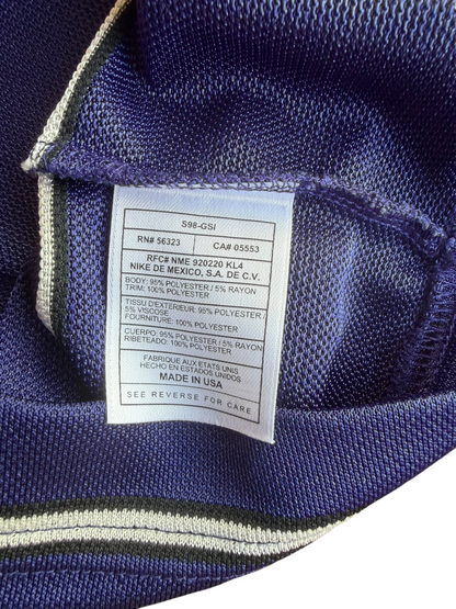 VTG ‘90s Nike Blue Striped Soccer Jersey V-Neck Size: S