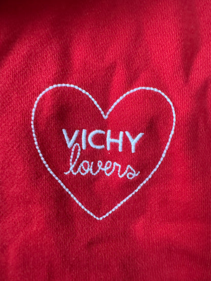 Maison Labiche Paris Red Vichy Lovers Sweatshirt Size: S
