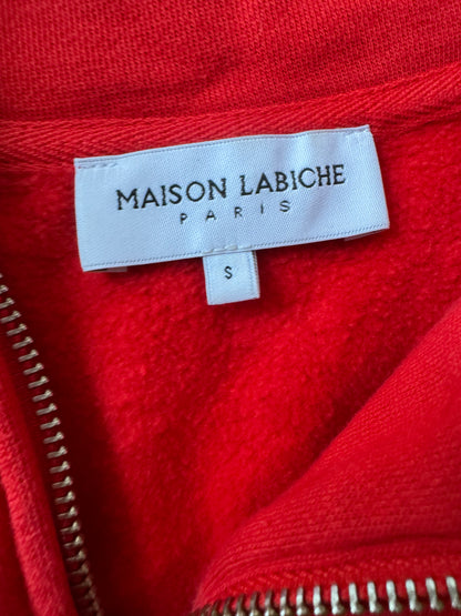 Maison Labiche Paris Red Vichy Lovers Sweatshirt Size: S