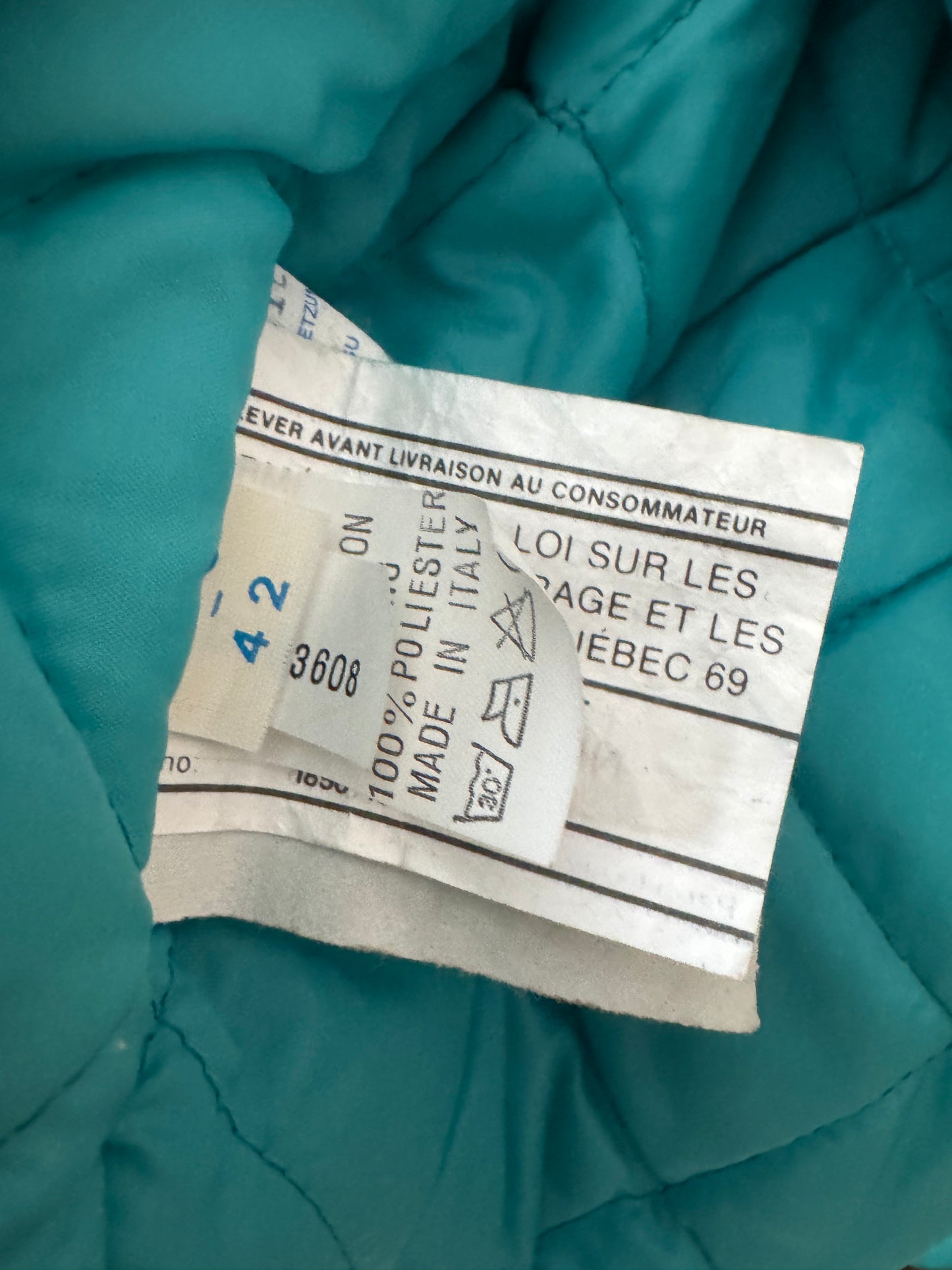 VTG Marilena Jacket Retro Winter Sports Snow Blue Size: 42
