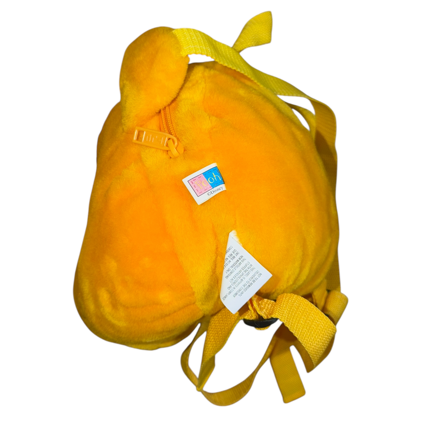 VTG '90s Y2K Disney Winnie the Pooh Head Plush Zipper Backpack
