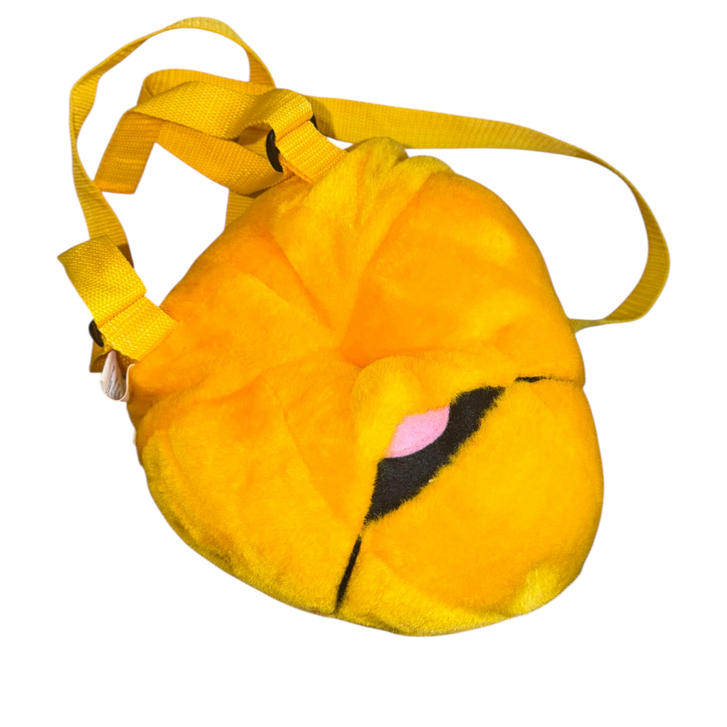 VTG '90s Y2K Disney Winnie the Pooh Head Plush Zipper Backpack