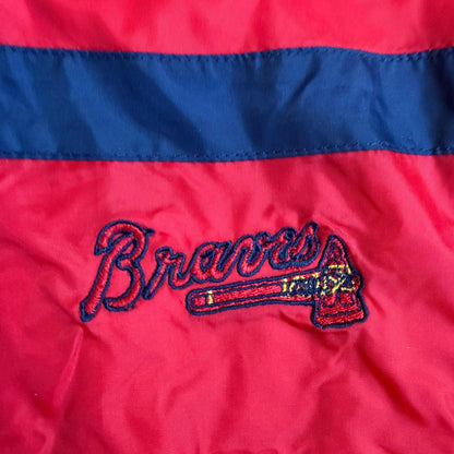 VTG ‘90s Atlanta Braves Mighty Mac “Rookie” Windbreaker Jacket Toddler Size: 4T