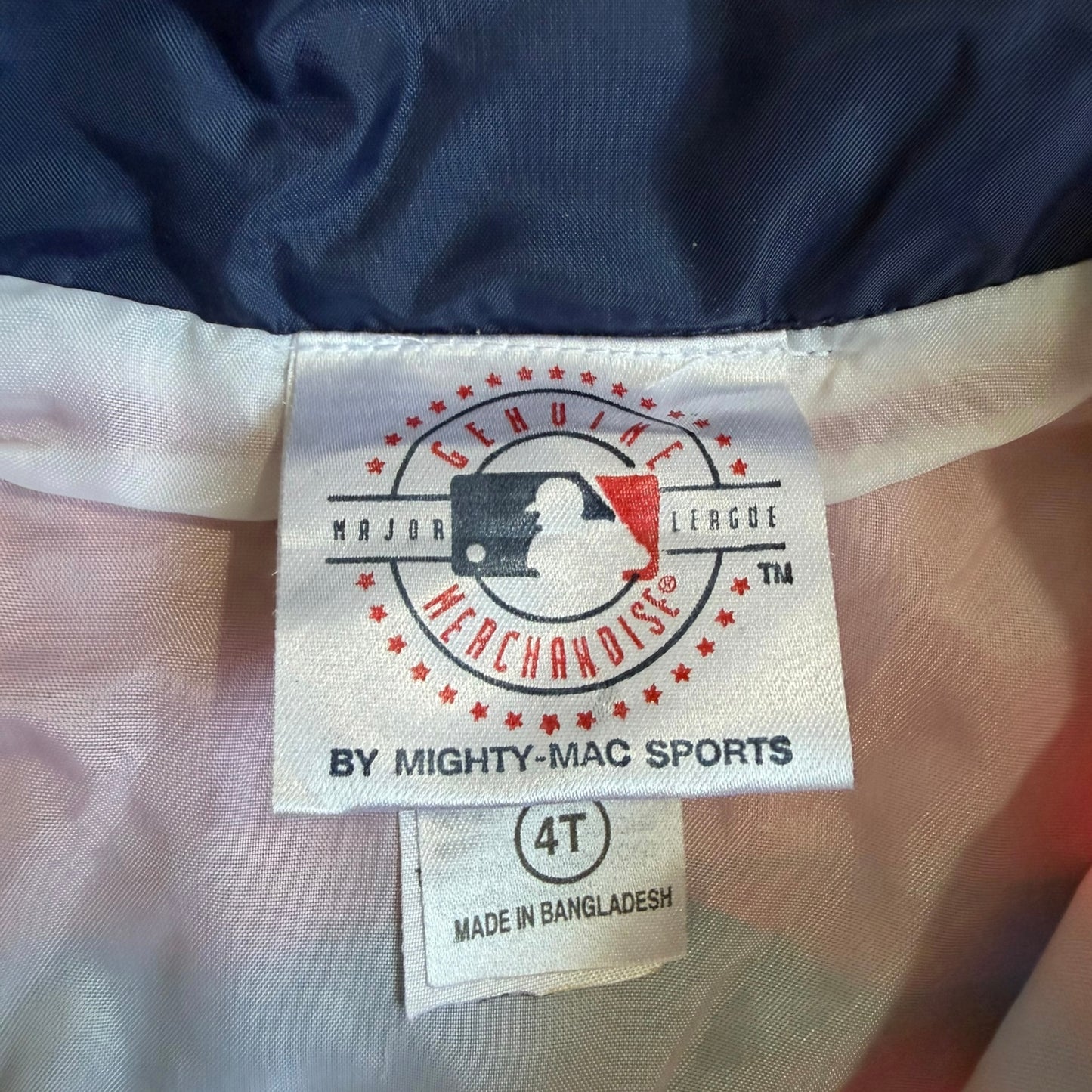 VTG ‘90s Atlanta Braves Mighty Mac “Rookie” Windbreaker Jacket Toddler Size: 4T