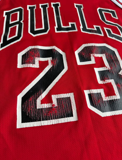 VTG Champion Chicago Bulls Michael Jordan #23 NBA Red Retro Jersey Size: 40