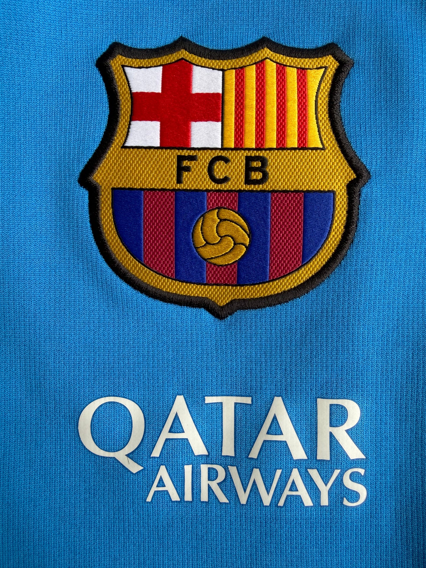 FC Barcelona Nike Therma-FIT Full Zip Blue Hoodie Jacket Size: M